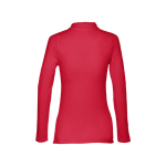 Polo de manga comprida para mulher em algodão 210 g/m2 THC Bern cor vermelho segunda vista