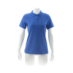 Polos personalizáveis para mulher em algodão 180 g/m2 Keya cor azul segunda vista