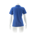 Polos personalizáveis para mulher em algodão 180 g/m2 Keya cor azul quarta vista