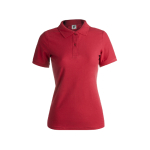 Polos personalizáveis para mulher em algodão 180 g/m2 Keya cor vermelho primeira vista