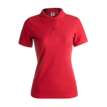 Polos personalizáveis para mulher em algodão 180 g/m2 Keya cor vermelho primeira vista