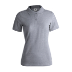Polos personalizáveis para mulher em algodão 180 g/m2 Keya cor cinzento