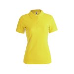 Polos personalizáveis para mulher em algodão 180 g/m2 Keya cor amarelo primeira vista