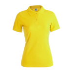 Polos personalizáveis para mulher em algodão 180 g/m2 Keya cor amarelo
