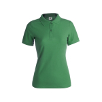Polos personalizáveis para mulher em algodão 180 g/m2 Keya cor verde primeira vista