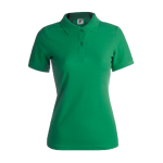 Polos personalizáveis para mulher em algodão 180 g/m2 Keya cor verde primeira vista