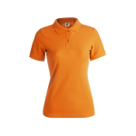 Polos personalizáveis para mulher em algodão 180 g/m2 Keya cor cor-de-laranja primeira vista
