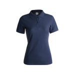 Polos personalizáveis para mulher em algodão 180 g/m2 Keya cor azul-marinho primeira vista