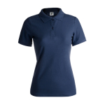 Polos personalizáveis para mulher em algodão 180 g/m2 Keya cor azul-marinho