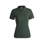 Polos personalizáveis para mulher em algodão 180 g/m2 Keya cor verde-escuro primeira vista