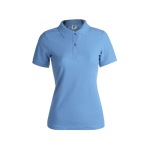 Polos personalizáveis para mulher em algodão 180 g/m2 Keya cor azul-claro primeira vista