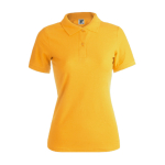 Polos personalizáveis para mulher em algodão 180 g/m2 Keya cor amarelo-escuro