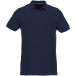 Polos de algodão orgânico e poliester reciclado 220 g/m2 Elevate NXT cor azul-marinho segunda vista frontal