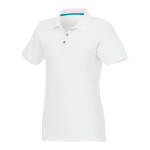 Polo de mulher em algodão orgânico e poliester 220 g/m2 Elevate NXT cor branco