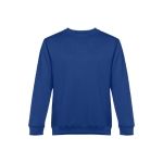 Sweatshirt de várias cores em poliester e algodão 300 g/m2 THC Delta cor azul real primeira vista