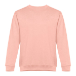 Sweatshirt de várias cores em poliester e algodão 300 g/m2 THC Delta cor salmão primeira vista