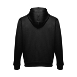 Hoodies com bolso marsupial algodão e poliester 320 g/m2 THC Moscow cor branco/preto