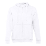 Sweatshirt personalizada em algodão e poliester 320 g/m2 THC Amsterdam cor branco primeira vista