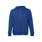 Sweatshirt personalizada em algodão e poliester 320 g/m2 THC Amsterdam cor azul real primeira vista