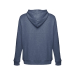 Sweatshirt personalizada em algodão e poliester 320 g/m2 THC Amsterdam cor azul mesclado segunda vista