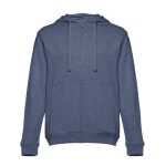 Sweatshirt personalizada em algodão e poliester 320 g/m2 THC Amsterdam cor azul mesclado