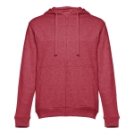 Sweatshirt personalizada em algodão e poliester 320 g/m2 THC Amsterdam cor vermelho mesclado