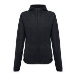 Casaco polar cintado para mulher em poliester 260 g/m2 THC Helsinki cor preto