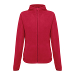 Casaco polar cintado para mulher em poliester 260 g/m2 THC Helsinki cor vermelho primeira vista