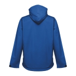 Casaco softshell para empresa, poliester com capuz 280 g/m2 THC Zagreb cor azul segunda vista