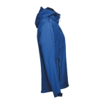 Casaco softshell para empresa, poliester com capuz 280 g/m2 THC Zagreb cor azul terceira vista