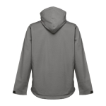Casaco softshell para empresa, poliester com capuz 280 g/m2 THC Zagreb cor cinzento segunda vista