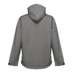 Casaco softshell para empresa, poliester com capuz 280 g/m2 THC Zagreb cor cinzento