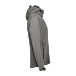 Casaco softshell para empresa, poliester com capuz 280 g/m2 THC Zagreb cor cinzento terceira vista