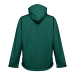 Casaco softshell para empresa, poliester com capuz 280 g/m2 THC Zagreb cor verde-escuro