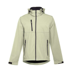 Casaco softshell para empresa, poliester com capuz 280 g/m2 THC Zagreb cor verde pastel primeira vista