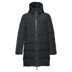 Parkas personalizadas unisexo acolchoadas em poliester THC Brussels cor preto primeira vista