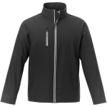 Casacos softshell para empresas, poliester 250 g/m2 Elevate Essentials cor preto segunda vista frontal