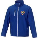 Casacos softshell para empresas, poliester 250 g/m2 Elevate Essentials cor azul vista impressão serigrafia