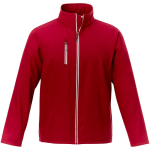 Casacos softshell para empresas, poliester 250 g/m2 Elevate Essentials cor vermelho segunda vista frontal