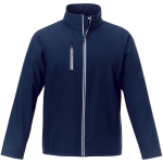 Casacos softshell para empresas, poliester 250 g/m2 Elevate Essentials cor azul-marinho segunda vista frontal