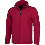 Casacos softshell para empresas em poliester 270 g/m2 Elevate Life cor vermelho