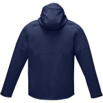 Casacos softshell personalizados reciclados rPET 280 g/m2 Elevate NXT cor azul-marinho segunda vista traseira