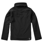 Casaco softshell impermeável respirável poliester 300 g/m2 Elevate Life cor preto