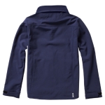 Casaco softshell impermeável respirável poliester 300 g/m2 Elevate Life cor azul-marinho