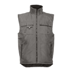 Coletes com logo oxford em poliéster 170 g/m2 THC Stockholm cor cinzento-escuro primeira vista