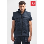 Coletes com logo oxford em poliéster 170 g/m2 THC Stockholm cor azul-marinho vista conjunto