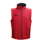 Coletes em softshell de poliester e elastano 280 g/m2 THC Baku cor vermelho primeira vista