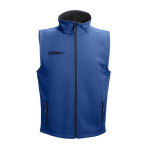 Coletes em softshell de poliester e elastano 280 g/m2 THC Baku cor azul real primeira vista