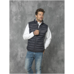 Coletes corporativos de nylon 380T com isolamento Elevate Essentials cor cinzento-escuro
