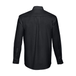Camisas Oxford para homem em algodão e poliester 130 g/m2 THC Tokyo cor preto segunda vista